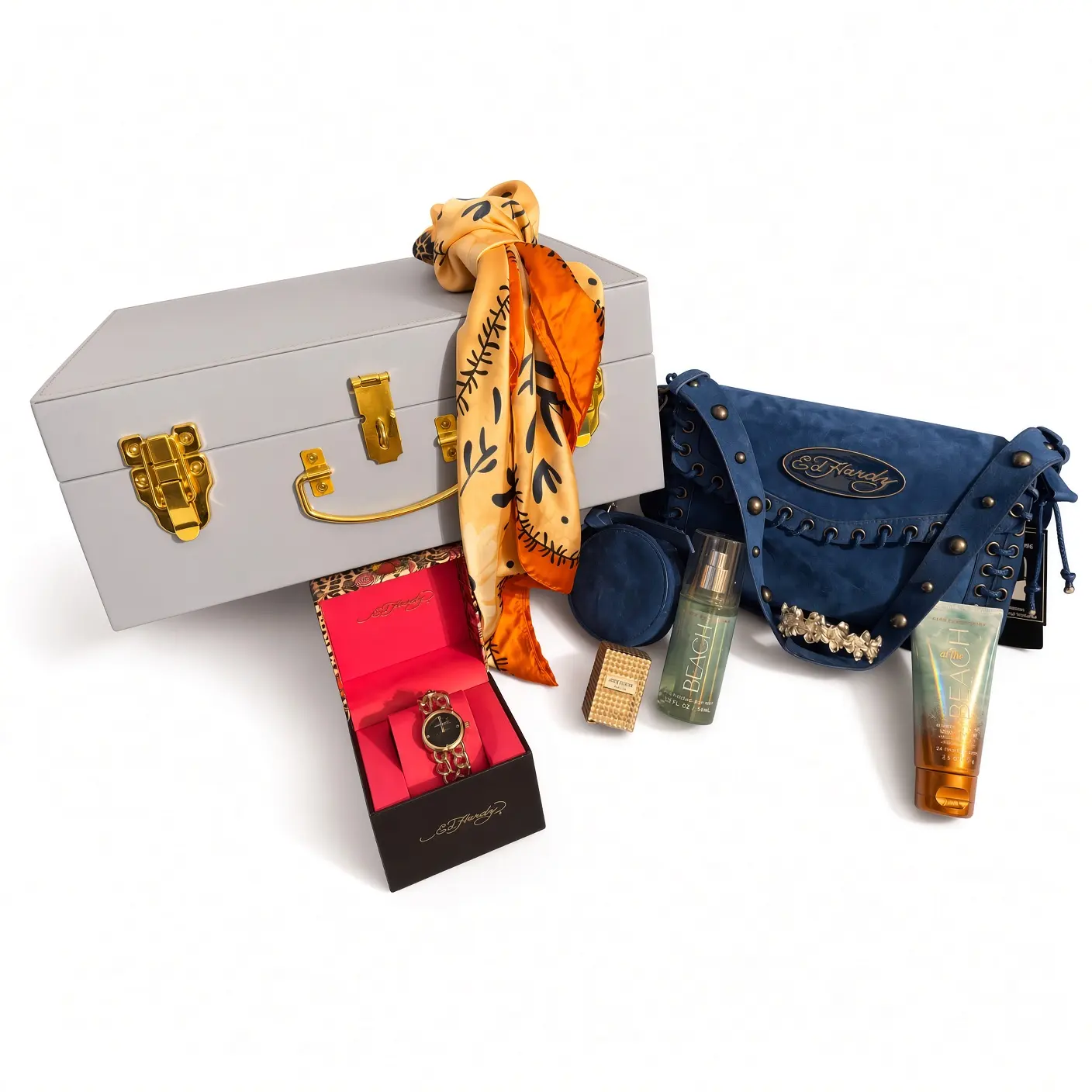 The Bold Blue Fashion Edit luxury gift basket