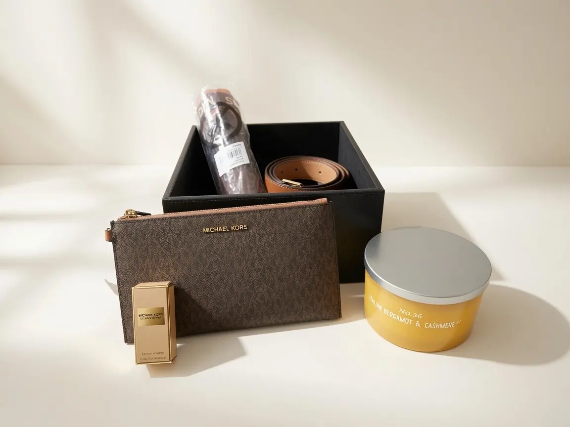 The Michael Kors Cashmere luxury gift basket