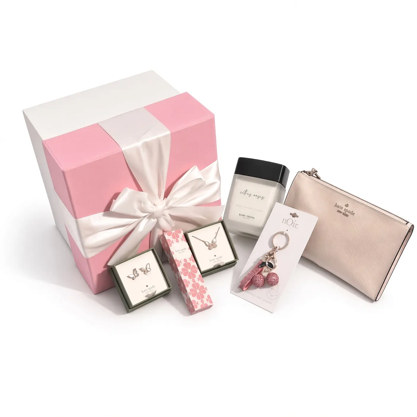 The Blush Butterfly Gift luxury gift basket
