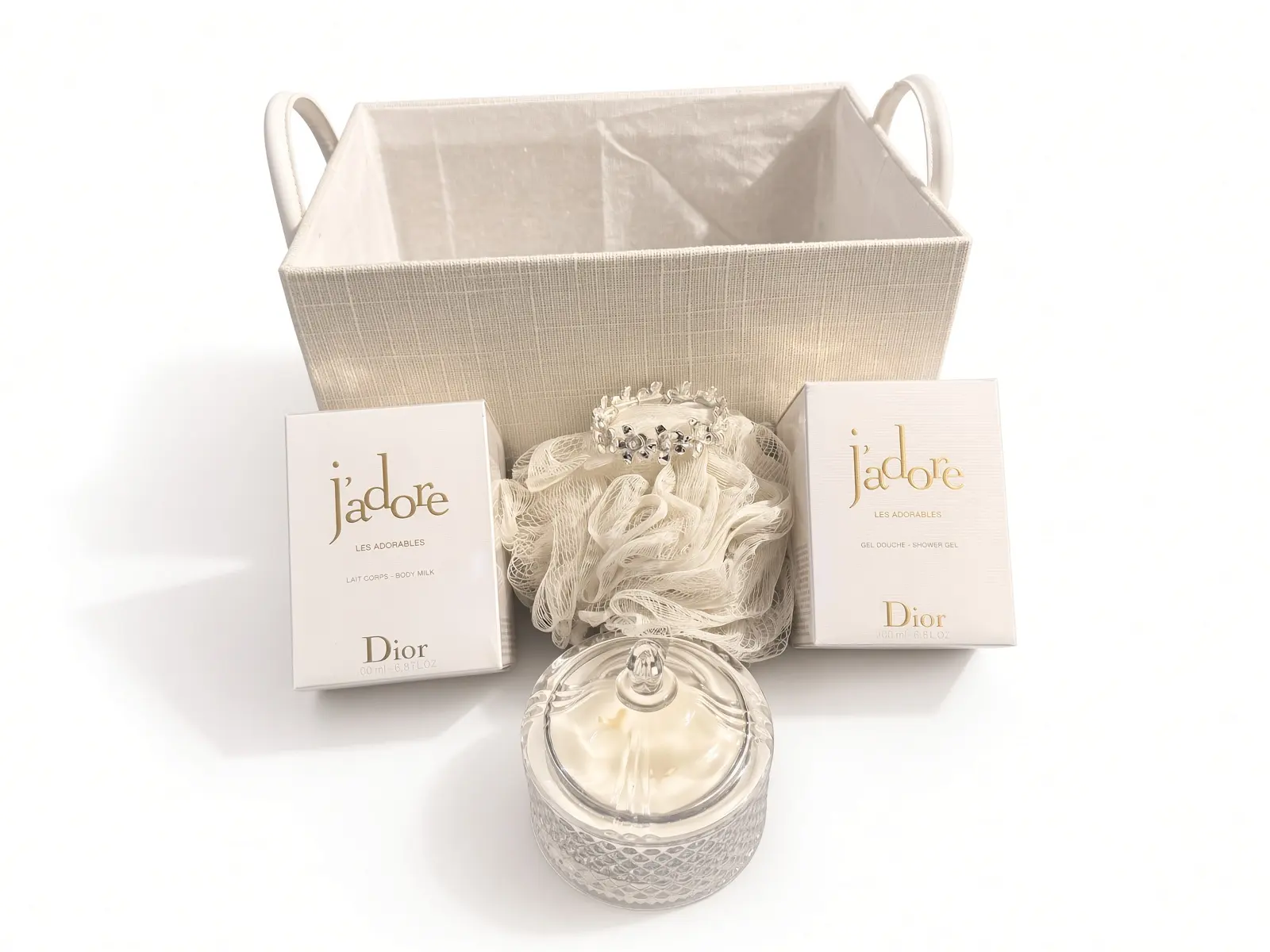 The J'adore Bath Ritual luxury gift basket